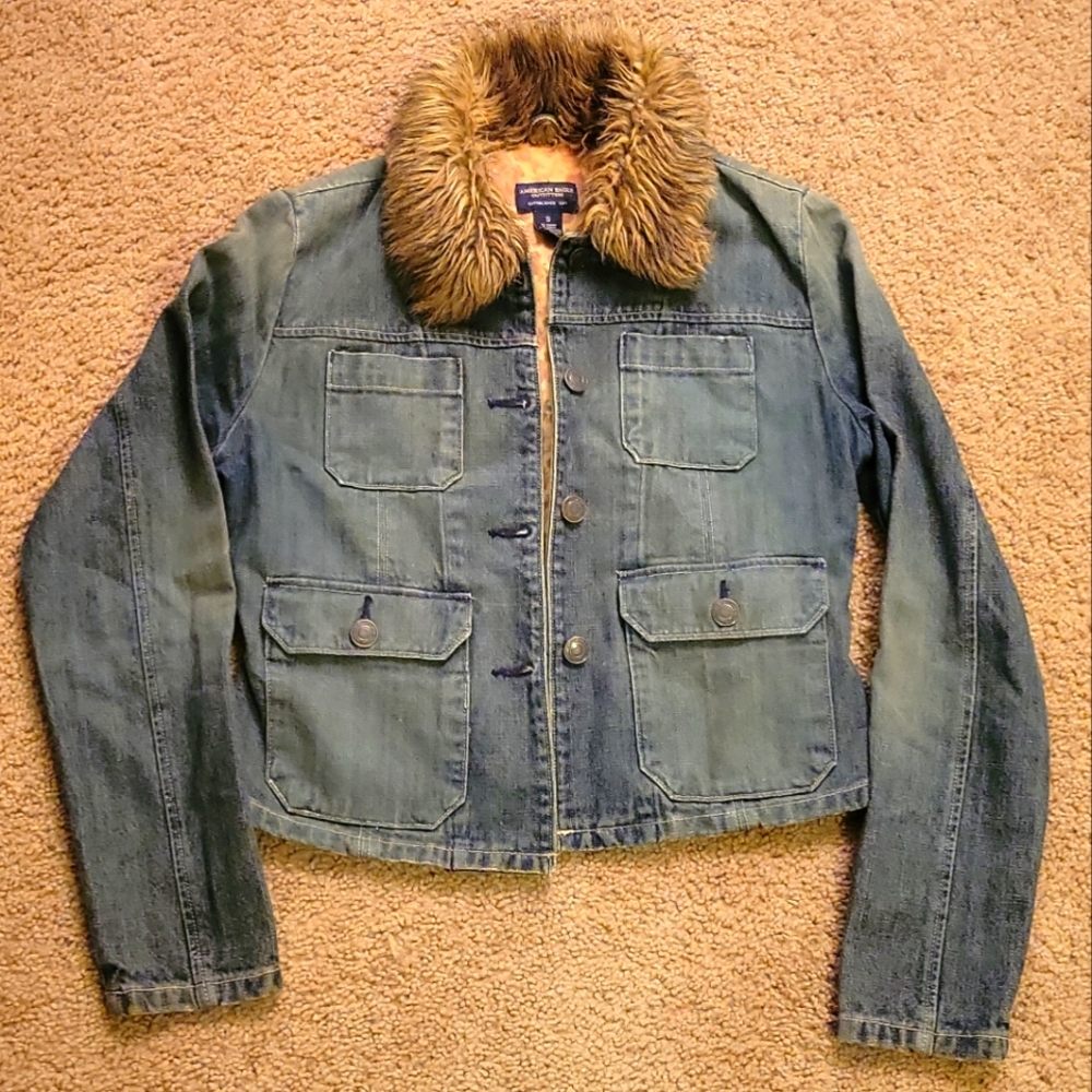 American Eagle Denim Jacket Womens Size Small